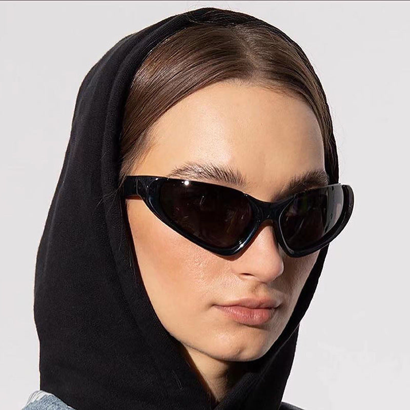 Wholesale Punk Party Half Frame Y2K PC Sunglasses